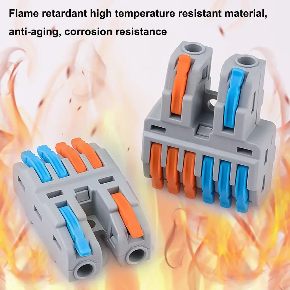 Wire Connector Quick Splitter Splicing Universal Conductor Wiring Cable Terminal Block Electrical Connectors