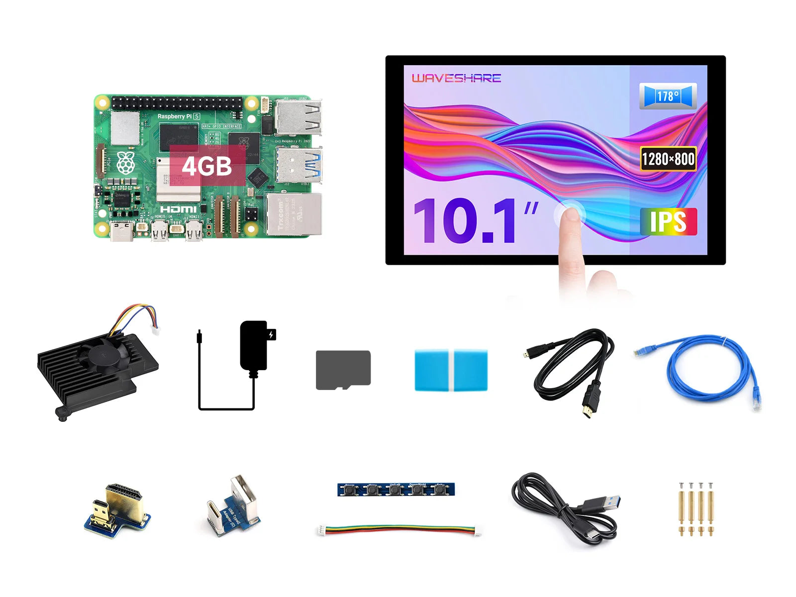Raspberry Pi 5, Options for 4GB/8GB RAM, BCM2712 Processor, 2.4GHz Quad-Core 64-bit Arm Cortex-A76 CPU Built Using RP1 I/O