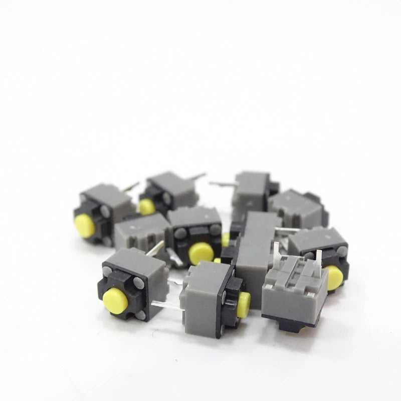 5PCS Kailh Mute Button 6x6x7.3mm Square Silent Switch Mouse Micro Switch Repair Parts Replace Rectangle Micro Switch
