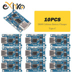 10pcs 18650 1A 5V Lithium Battery Charging Board Module Micro USB/Type-c Interface Charging Protection 2-in-1