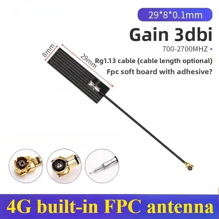 2PCS Full Frequency 5G 4G LTE GSM GPRS 2G 3G NB-IoT Module with Built-In FPC/PCB High Gain Patch Antenna for IoT Device