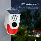 120db Solar Infrared Motion Alarm Sensor Remote Control Siren Strobe Light DIY Voice Announcer Outside Weatherproof PIR Sensor