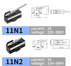 10Pcs SPDT NO+NC Hinge Roller Lever Microswitch Action Switch