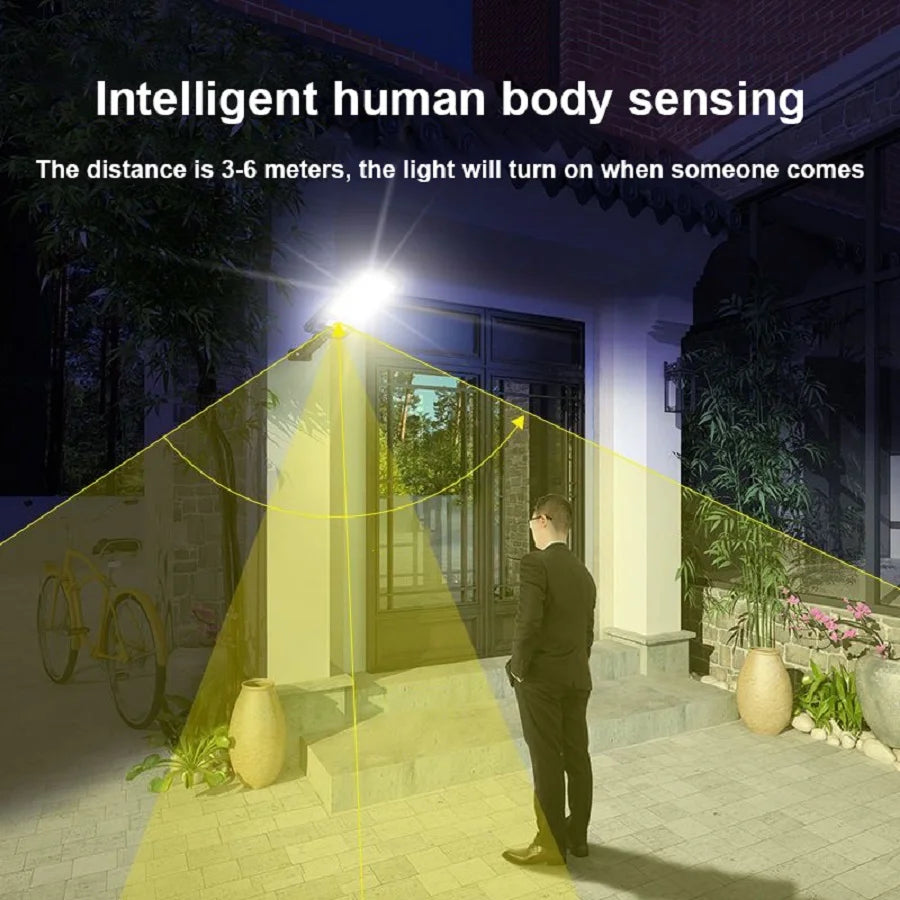 80000000LM 2000W Powerful LED Solar Light Outdoor Powerful Garden Wall Solar Lamp Motion Sensor Solar Lights IP66 Street Lamp