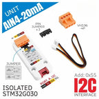 Official M5Stack Unit AIN4-20mA Single-Channel Current Analog Measurement Unit STM32G030