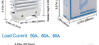 LCTC DIN Rail Mounted Relay SSR Slim Solid State Relay With Heat Sink DC Control AC 10A 25A 40A 50A 60A 80A Industrial Relay