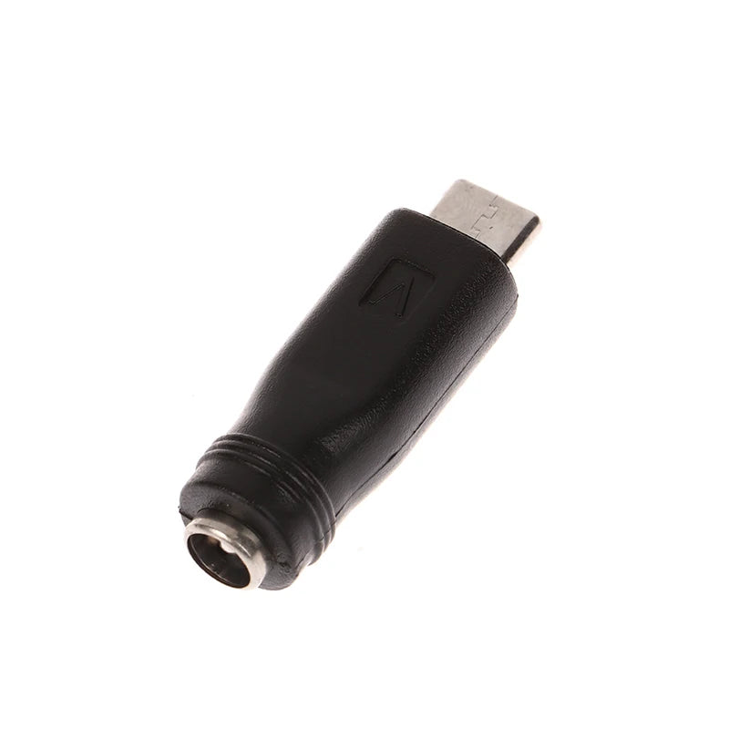 1/2pc DC Power Adapter Converter 5.5x2.1mm Female Jack To USB Type C Male Connector
