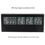 Days Countdown Clock LCD Digital Screen Kitchen Timer Event Reminder for Wedding Retirement Lab Cooking Kitchen