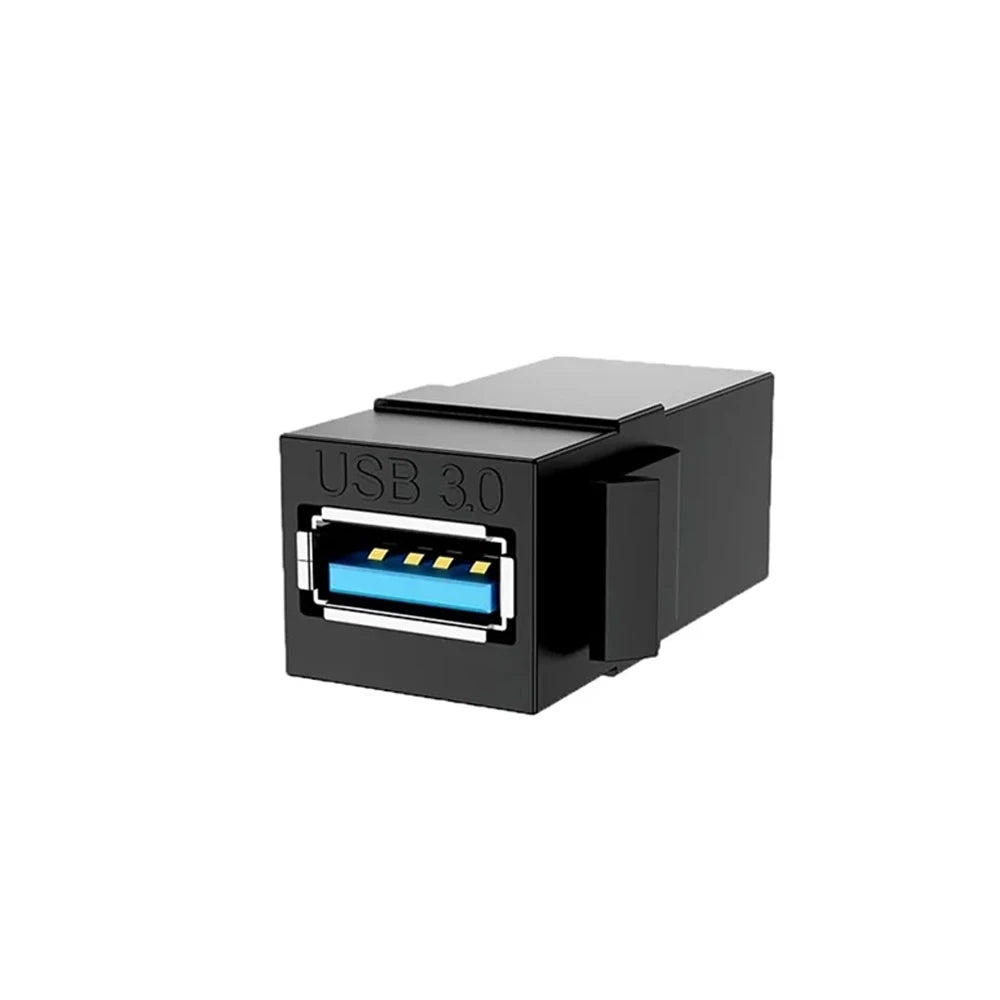 Female to Female Keystone Jack Adapter USB3.0 USB-A Type-C HDMI-Compatible 4K Snap-In Coupler Connector For Wall Plate Panel