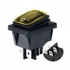 KCD2 KCD4 Waterproof Boat-shaped Rocker Switch Reset Waterproof Rectangular Switch Rocker Switch 20A DPST Rocker Switch IP67