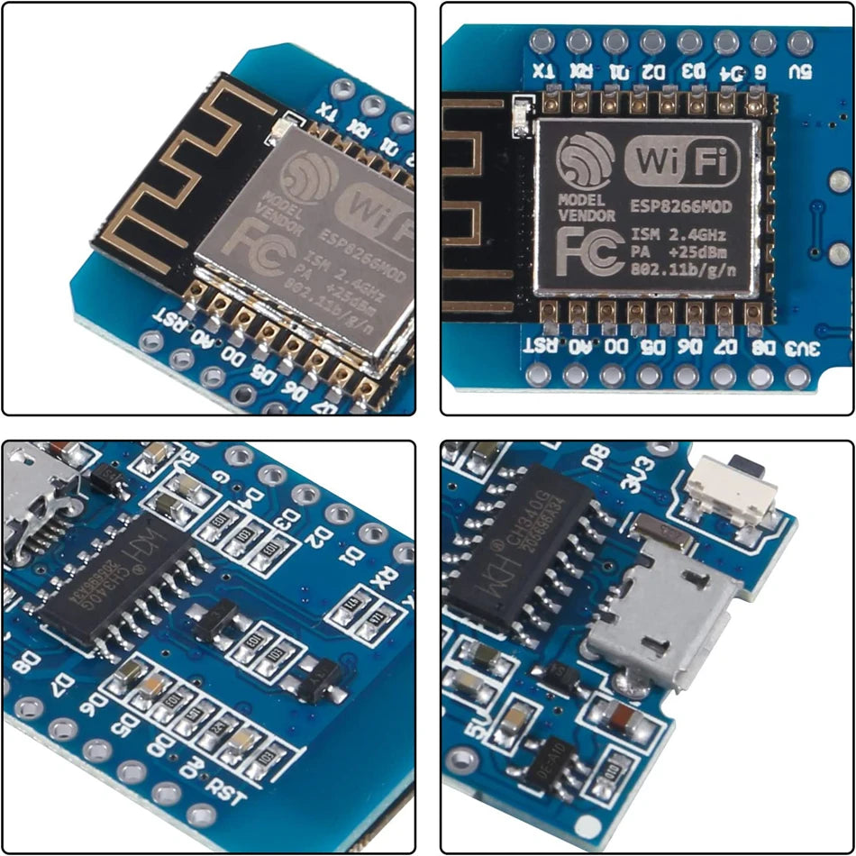 1/3/5/10pcs ESP8266 ESP-12F NodeMcu Wireless D1 mini NodeMcu Lua 4M Bytes WLAN WiFi Internet Development Board for WeMos D1 Mini