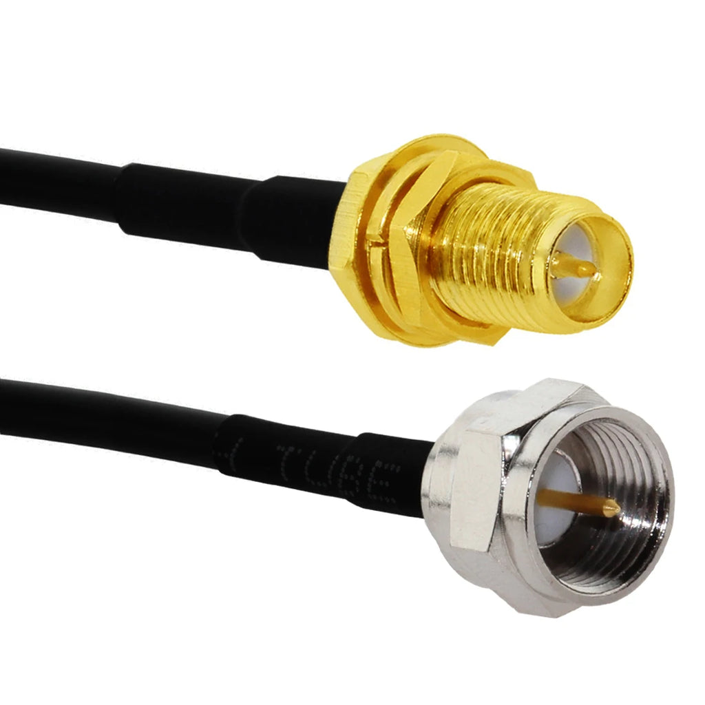 1pc SMA RF/RP Male/Female to F Plug Jack Pigtail Cable RG174 20cm/30cm/50cm NEW SMA to F RF Coax Adapter