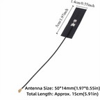 20Pcs 2.4G/5.8G FPC Antenna 2 Frequency High Gain FPC Built in Antenna for IPEX Joint Wireless Module Antenna Network Equipment