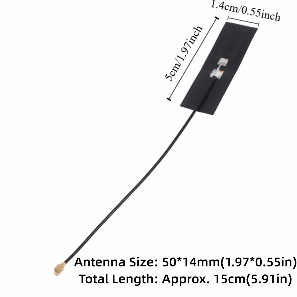 20Pcs 2.4G/5.8G FPC Antenna 2 Frequency High Gain FPC Built in Antenna for IPEX Joint Wireless Module Antenna Network Equipment