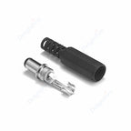 1-10Pcs 5.5 x 2.1mm 12V DC Power Male Plugs Connector Female Jack Screw Nut Panel Mount Adapter For DIY Projects Connector