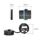 YXY Network RJ45 Panel Mount Connector IP68 Ethernet Dual Size M20/M23 CAT5E/CAT6/CAT6A Waterproof Outdoor Wire Connector