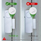 5pcs/10pcs Wireless Door Window Sensor Alarm 95db Anti-theft 433mhz Door Contact Detector Magnetic for Home Security Protection