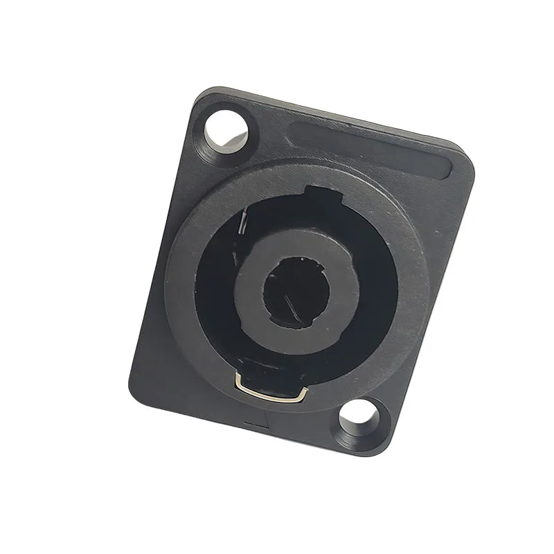 4/10/20pcs Panel Mount 4-Pole Audio Socket with Locking Mechanism - Suitable for Speaker & Amplifier Setups NL4MP