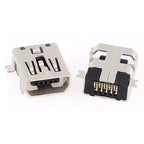 10PCS Mini USB SMT SMD DIP 5 Pin Female Mini Type B Socket Connector Plug Straight DIP Jack Tail Connector Plug-in MINI USB