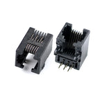5/10pcs RJ11 Socket Curved Pin 95001 6P6C 6P4C 4P4C 8P8C Seat Phone Jack Female Head Socke Telephone Connector
