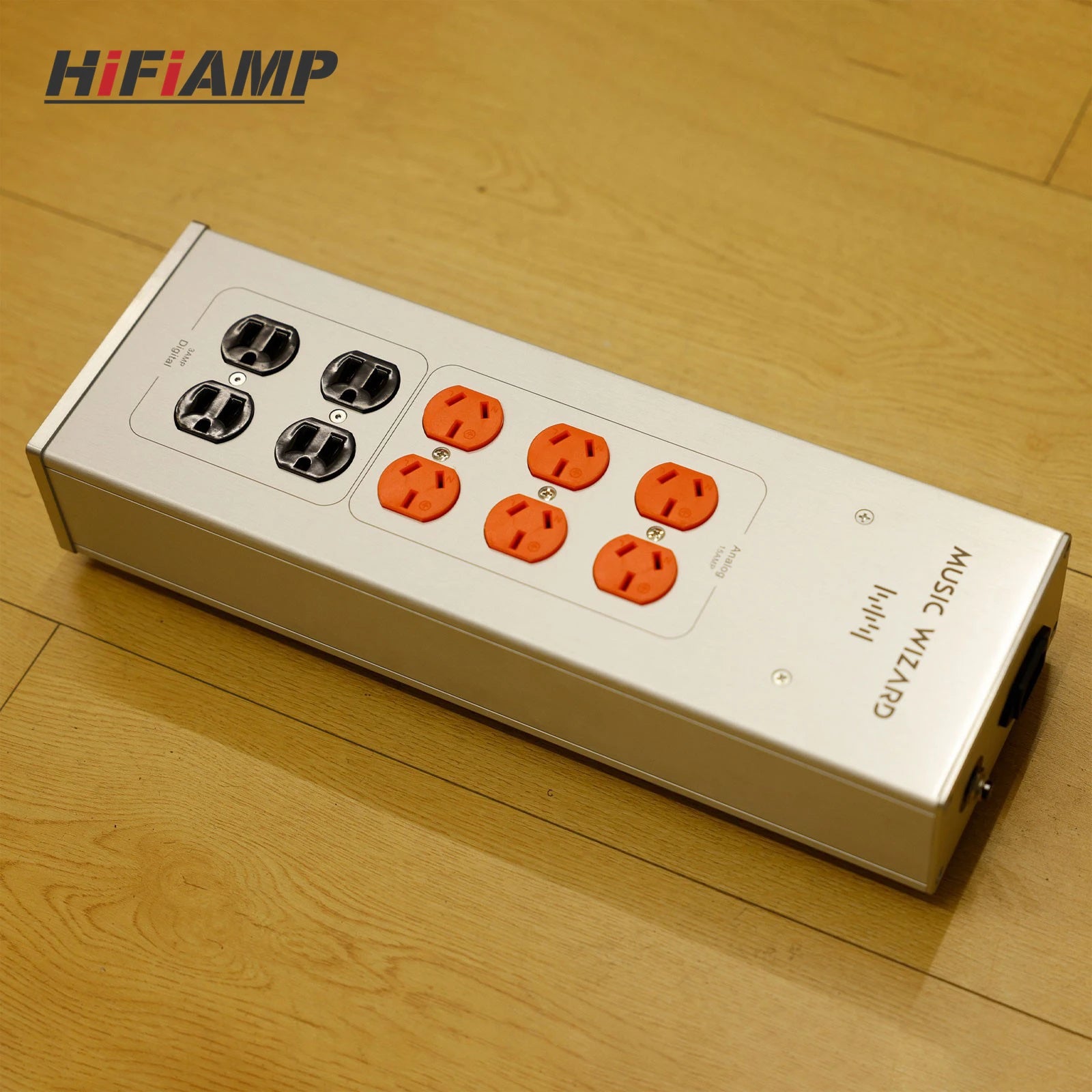 HiFiAMP Music Wizard Audiophile Power Conditioner 10 Outlet - Separate Digital and Analog Filter Strip
