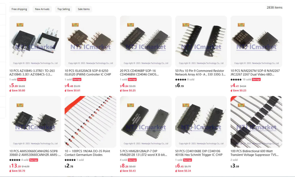 50 PCS SN74HC595N DIP-16 74HC595N 74HC595 8-Bit Shift Registers With 3-State Output Registers 16-PDIP Chip IC