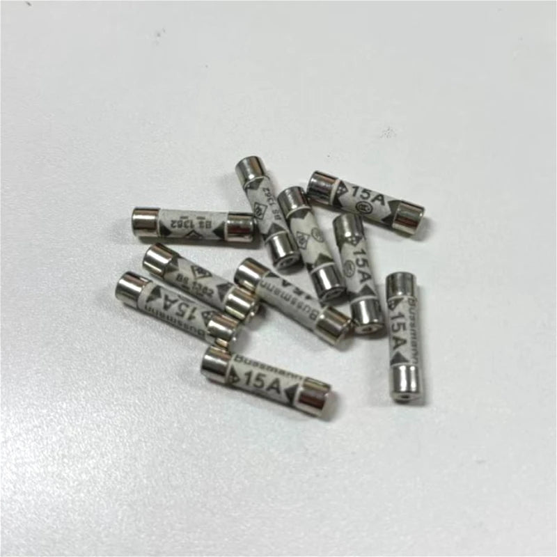 10Pcs BS1362 British Plug Fuse 3A 5A 10A 13A 2A 1A 20A 15A 6X25 Ceramic Tube Fuse British Domestic House Hold Mains Plug  Cartri