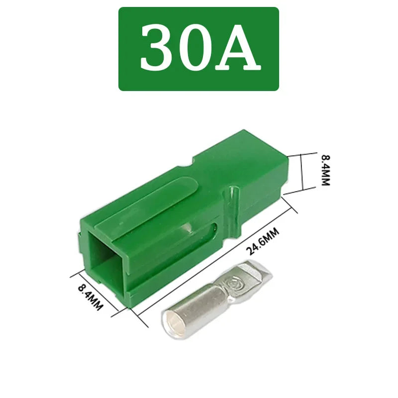 10/20/100Pcs 30A 600V For  Single Pole Plug Marine Power Connector Terminal Electric Power Vehicles Photovoltaic Systems