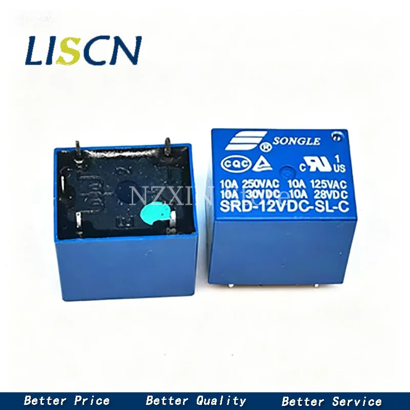 5PCS Relay SRD-03VDC-SL-C SRD-05VDC-SL-C SRD-24VDC-SL-C SRD-12VDC-SL-C 3V 5V 6V 9V 12V 24V 48V 10A 250VAC 5PIN Relays Relais