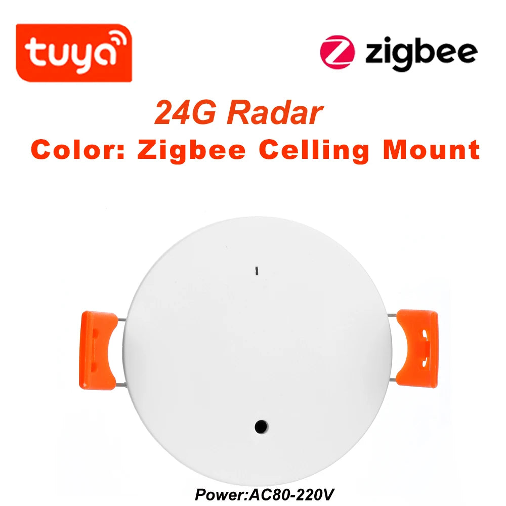 Haozee Tuya WiFi /Zigbee Human Presence Detector Smart Human Body PIR Sensor Radar Detector Microwave Motion Sensors