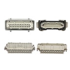 High Base Rectangular Heavy Duty Connectors 4 6 8 10 16 20 24 32 48 Core Pins 16A Waterproof Aviation Plug Top Side Outlet