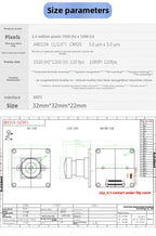AR0234 Global Shutter Camera MIPI-CIS 4L 22P 120fps External Trigger for Raspberry Pi CSI