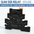 FCGK DC Control AC 6A Slim Interface Solid State Relay Module DIN SSR Slim Relay DC Control DC 41F-1Z-C2 SSR Relay DIN Rail