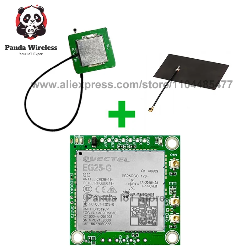 Quectel EG25-G Module EG25GGC-128-SGNS 4G Development Core Board GNSS Global Version LTE CAT4 Module TTL Serial Port
