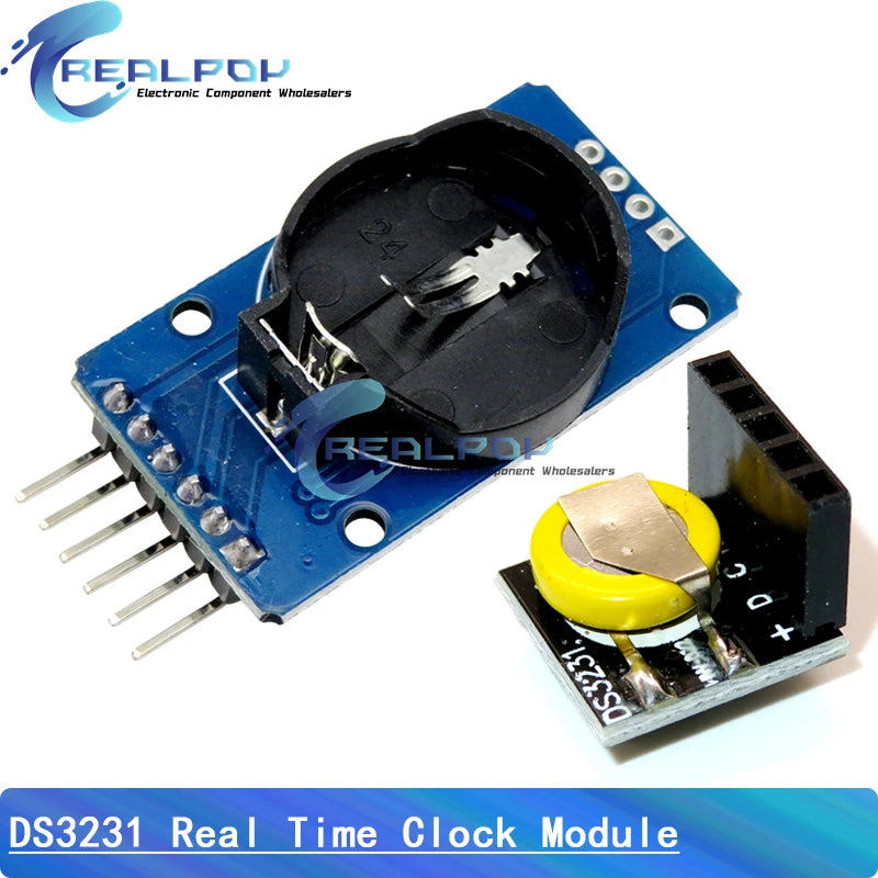 DS1302 / DS1307 / PCF8563 / DS3231 AT24C32 I2C IIC Memory 3.3V-5V Real Time Precision RTC Clock I2C Module DS3231SN for Arduino
