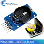 DS1302 / DS1307 / PCF8563 / DS3231 AT24C32 I2C IIC Memory 3.3V-5V Real Time Precision RTC Clock I2C Module DS3231SN for Arduino