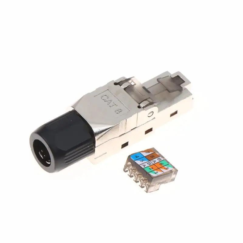 New New 1Pc RJ45 Cat8 Cat7 Cat6A Connector Shielded Toolless Modular Termination Plug 2000MHz 40G LAN Cable For 22AWG-24AWG