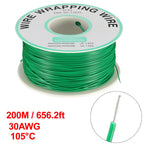 0.58mm Wire OD 200M 250M Electrical Wire Wrapping Wire Tin Plated Copper Wire PCB Solder Cable P/N DM-30-1000 30 AWG for Laptop