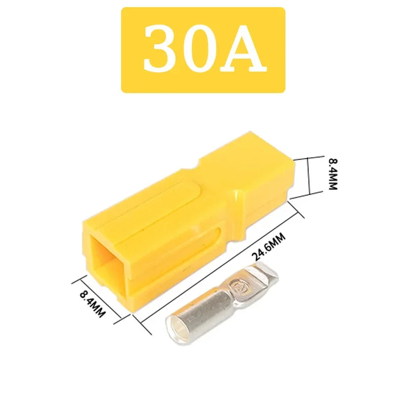 10/20/100Pcs 30A 600V For  Single Pole Plug Marine Power Connector Terminal Electric Power Vehicles Photovoltaic Systems