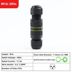 ip68 waterproof connector led connector2/3/4/5/6Pin Adapter terminal Outdoor rain proof of electric wireNo welding for screws
