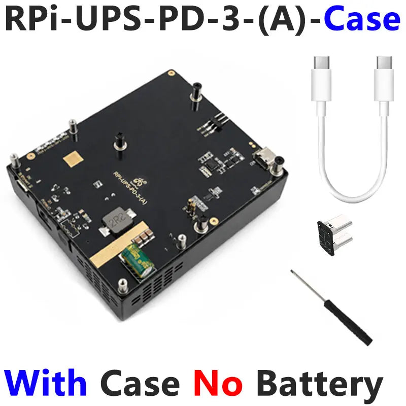 Raspberry Pi 5 / 4B UPS With PD Trigger Activation Uninterruptible Power Bank Supply 5V/5A 25W Also For Phone/Mini Compu