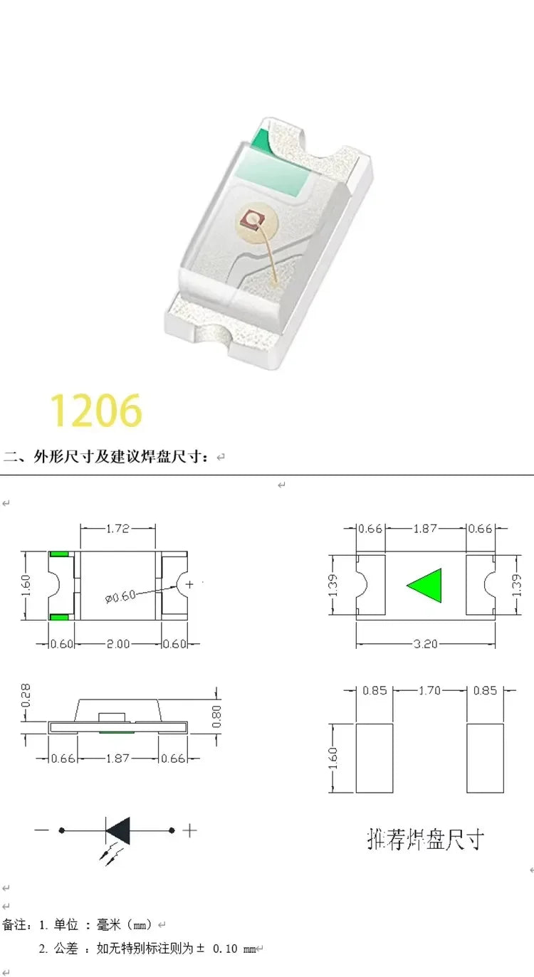 4000pcs 0603 SMD LED White Red Blue Yellow Green Orange Warm White Pink Purple RGB Light Emitting Diode