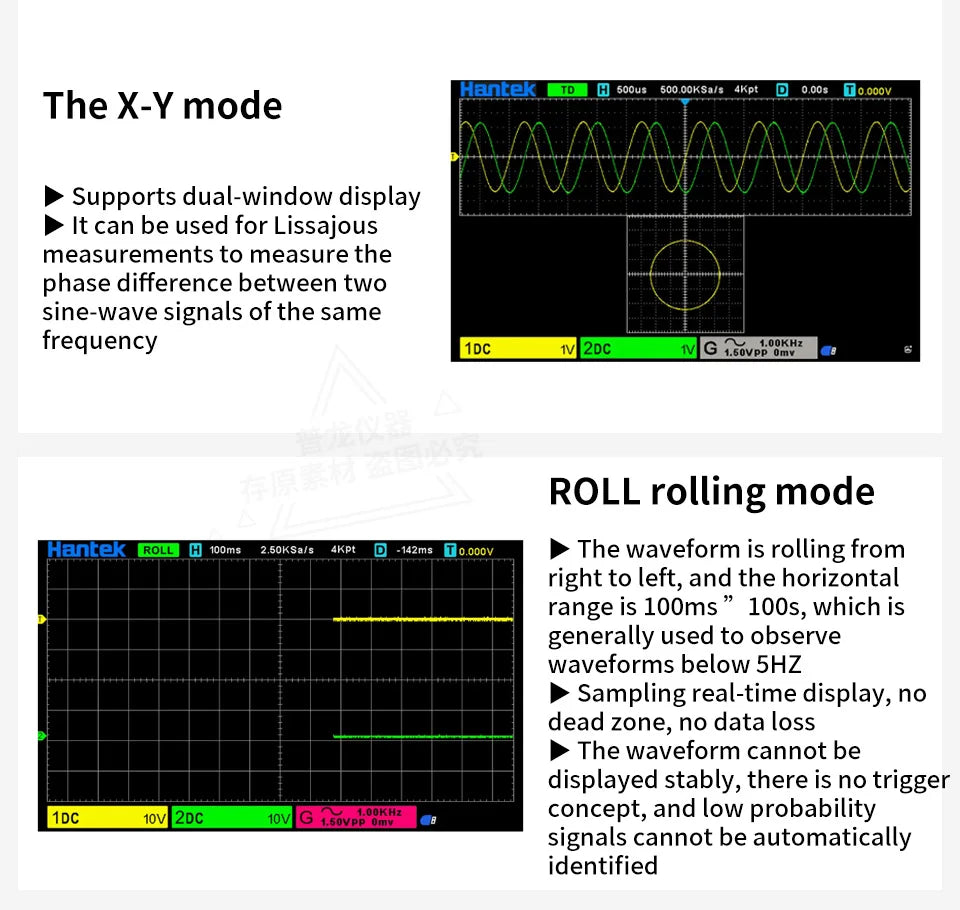 Hantek DSO2C10 DSO2C15 DSO2D10 DSO2D15 2CH Oscilloscope 100/150MHz 1GSa/s 8Mpts FFT UART I2C SPI CAN LIN 25MHz AWG D Models