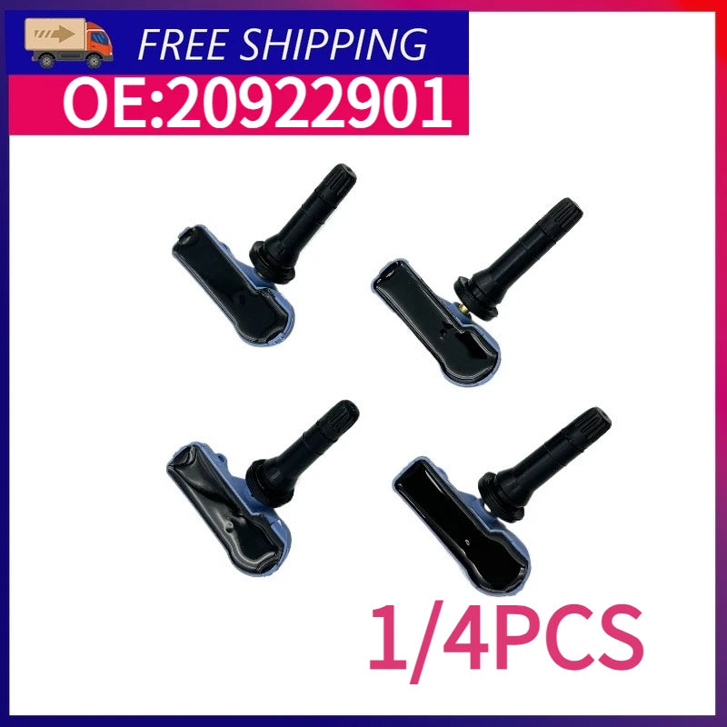 433MHz 20922901 TPMS Tyre Pressure Sensor For Chevrolet Captiva Cobalt Aveo Matiz Orlando Spark Tahoe Tracker Trailblazer 1/4PCS