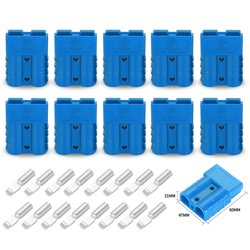 5/10PCS 50A Plug Quick Plug Battery Charging Connector Power Motorcycle Solar Caravan Socket Adapter Accessories