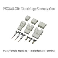 100pcs /LOT JST PH2.0 Straight/Curved Needle Connector 2Pin~16Pin Male Pin Header Right Angle 90°/180° 2.0mm Pitch
