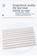 1000PCS Plastic heat shrink tubing cable marker label Wire Number 0 to 9 1-50mm white  cable markers insulation shrink ratio 2:1