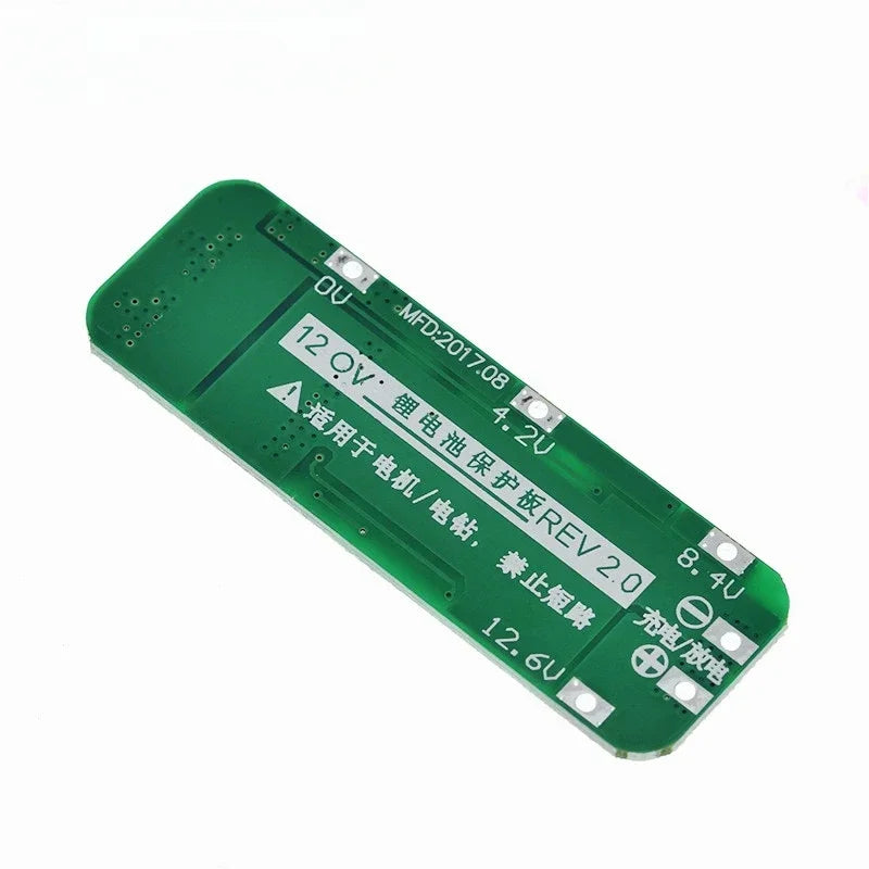 5pcs 3S 20A Li-ion Lithium Battery 18650 Charger PCB BMS Protection Board For Drill Motor 12.6V Lipo Cell Module 64x20x3.4mm