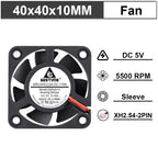 Gdstime Brushless Turbo Fan 24V Dual Ball 30mm 40mm 50mm For 3D Printer Fan DC Blower Cooling Fan 3010 4010 4020 5015 Clooer