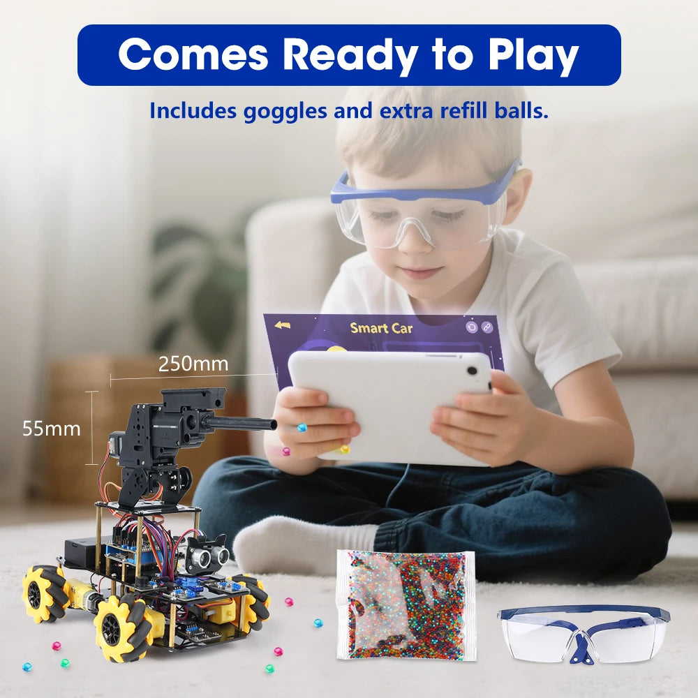 ACEBOTT ESP32 Programmable Robot Car Kit for Arduino Smart Robot Car Set for Learning Education Kits Stem Toys